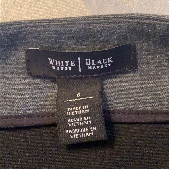 White House Black Market a-line skirt w/zipper - Picture 3 of 3